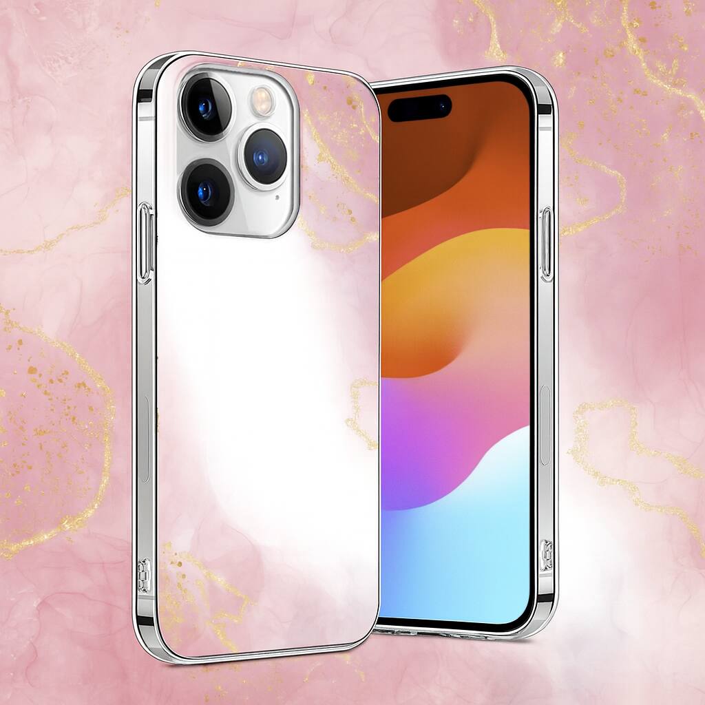 Alt View 3. SaharaCase - Inspire Seres Case Compatible with Magsafe for iPhone 15 Pro - Pink Marble - Pink.