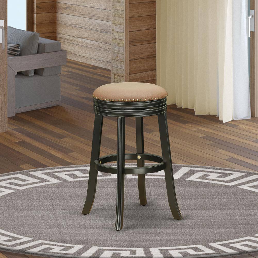 Left. East West Furniture - Barstools Brown Roast - Brown.