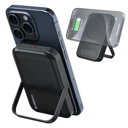 Sure, here is the corrected and grouped text from the image:
**Top Left:**
- 9:41
- 1 umbn
- 2 Ude
- Charged 86%
**Top Right:**
- Saving up to 20% battery
- Charged
**Bottom Right (on the device):**
- Power Bank: 10000mAh
- Capacity: 10000mAh
- Input: 5V/2A
- Output: 5V/2A
- LED Indicator: 4 LED
- Model: PB-10000
- Made in China
- CE, FCC, RoHS, PSE, CCC, REACH
**Bottom Left (on the stand):**
- SUGAR