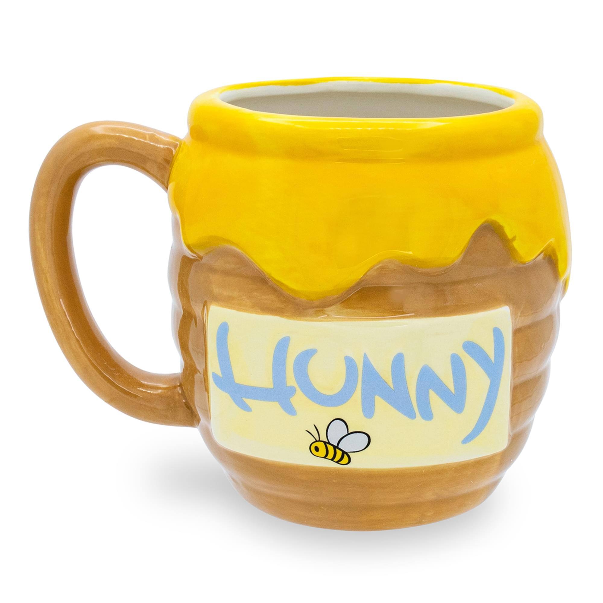 Alt View 1. Disney - Disney Winnie the Pooh Honey Pot Sculpted Ceramic Mug | Holds 23 Ounces - Yellow.