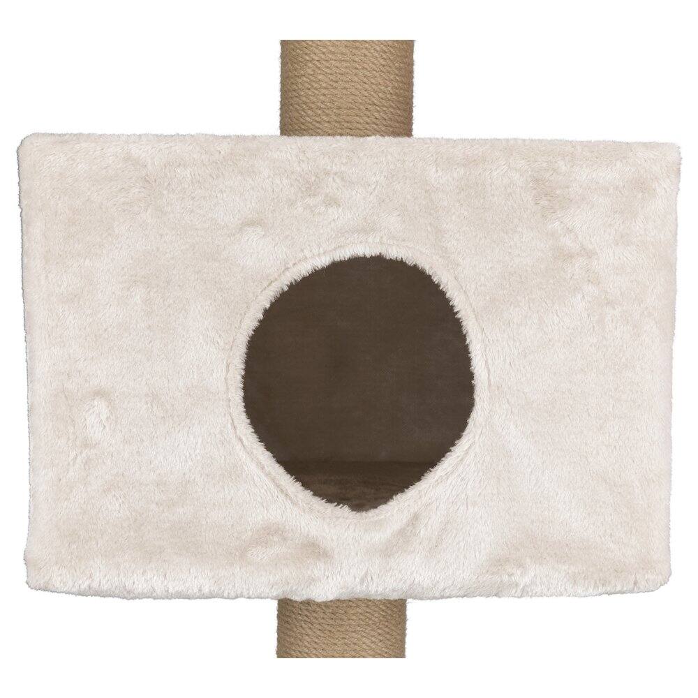 Alt View 2. TRIXIE - Dayna Jute & Plush 5-Level 60" Wall Mount Cat Tree w-Scratching Post & Condo - Light Gray-Greige.