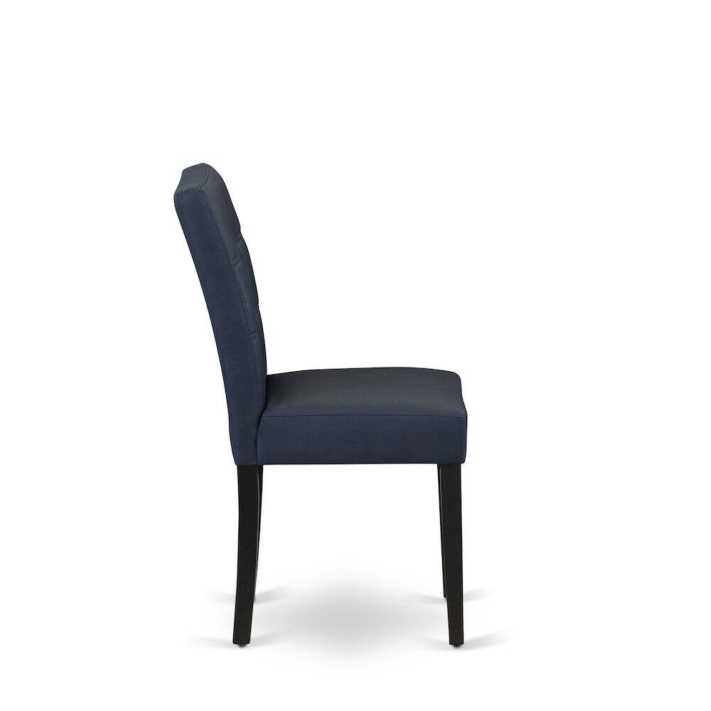 Alt View 5. East West Furniture - 6 Piece Dining Table Set consists A Kitchen Table - Black.