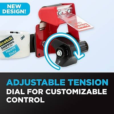 NEW DESIGN!  
3M Scotch Tape Packaging Heavy Duty  

ADJUSTABLE TENSION DIAL FOR CUSTOMIZABLE CONTROL