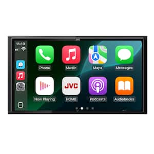 JVC - 7" Wireless Android Auto and Apple CarPlay Bluetooth with High Definition Screen - Black