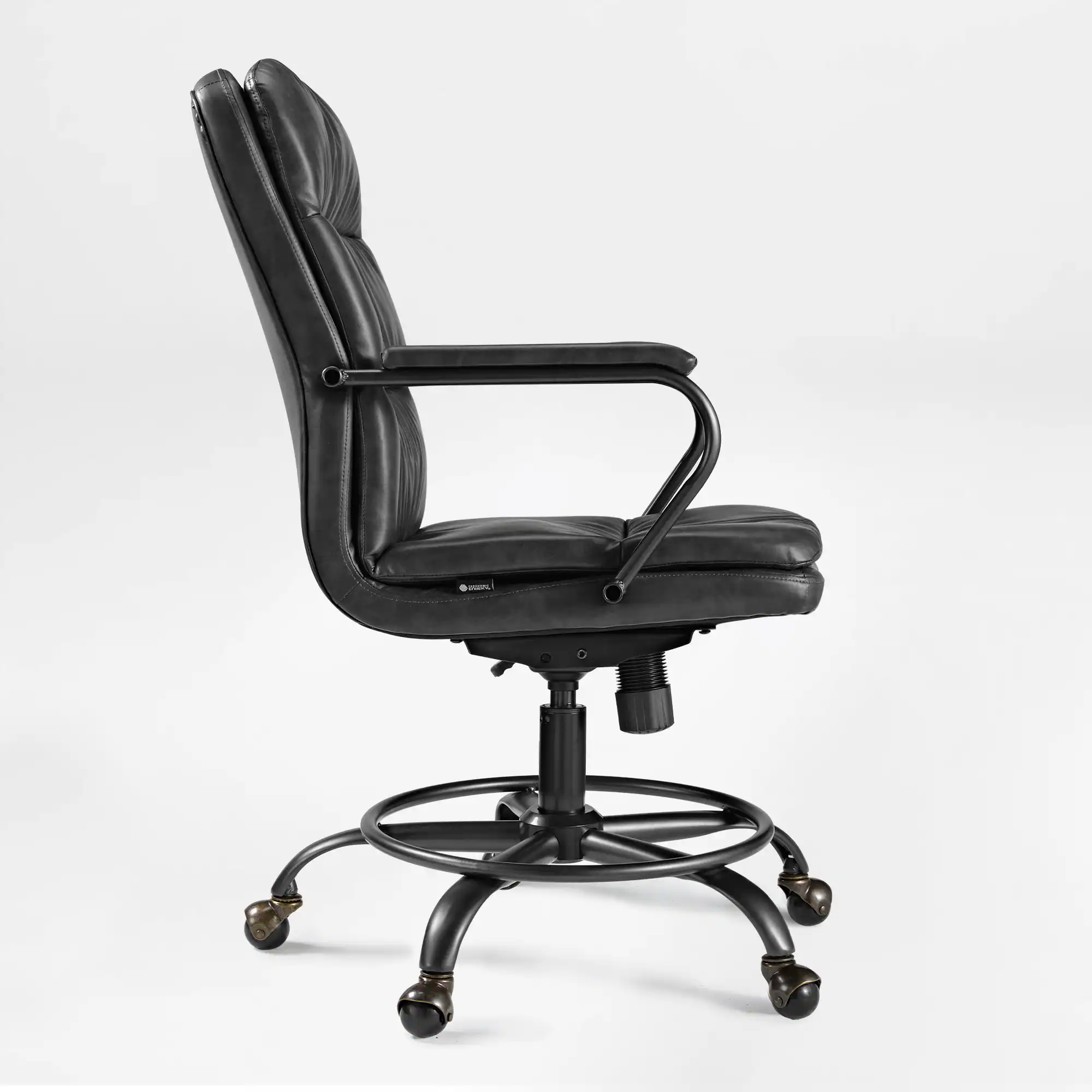 Alt View 6. Eureka Ergonomic - PU Leather Ergonomic Office Chair with Lumbar Support & Bakc Support - Grey.