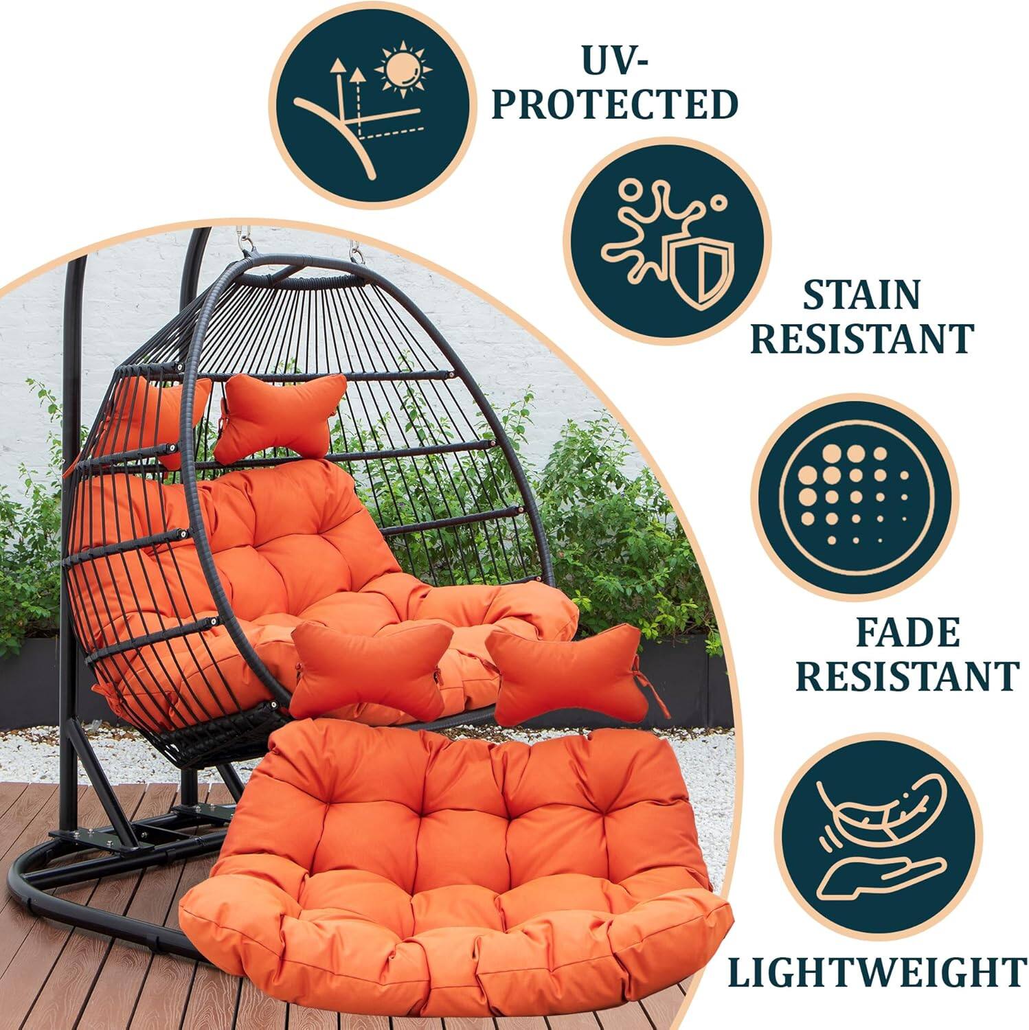 UV-PROTECTED  
STAIN RESISTANT  
FADE RESISTANT  
LIGHTWEIGHT