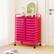 Alt View 1. Costway - Costway 20 Drawers Rolling Storage Cart Art Craft Organizer on Wheels Multipurpose - Hot Pink.