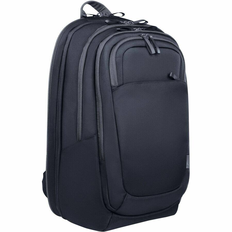 Alt View 1. HP - HP Travel Plus Carrying Case (Backpack) for 17" Notebook - Graphite Blue - Water Resistant, Bump Resistant, RFID - Graphite Blue.