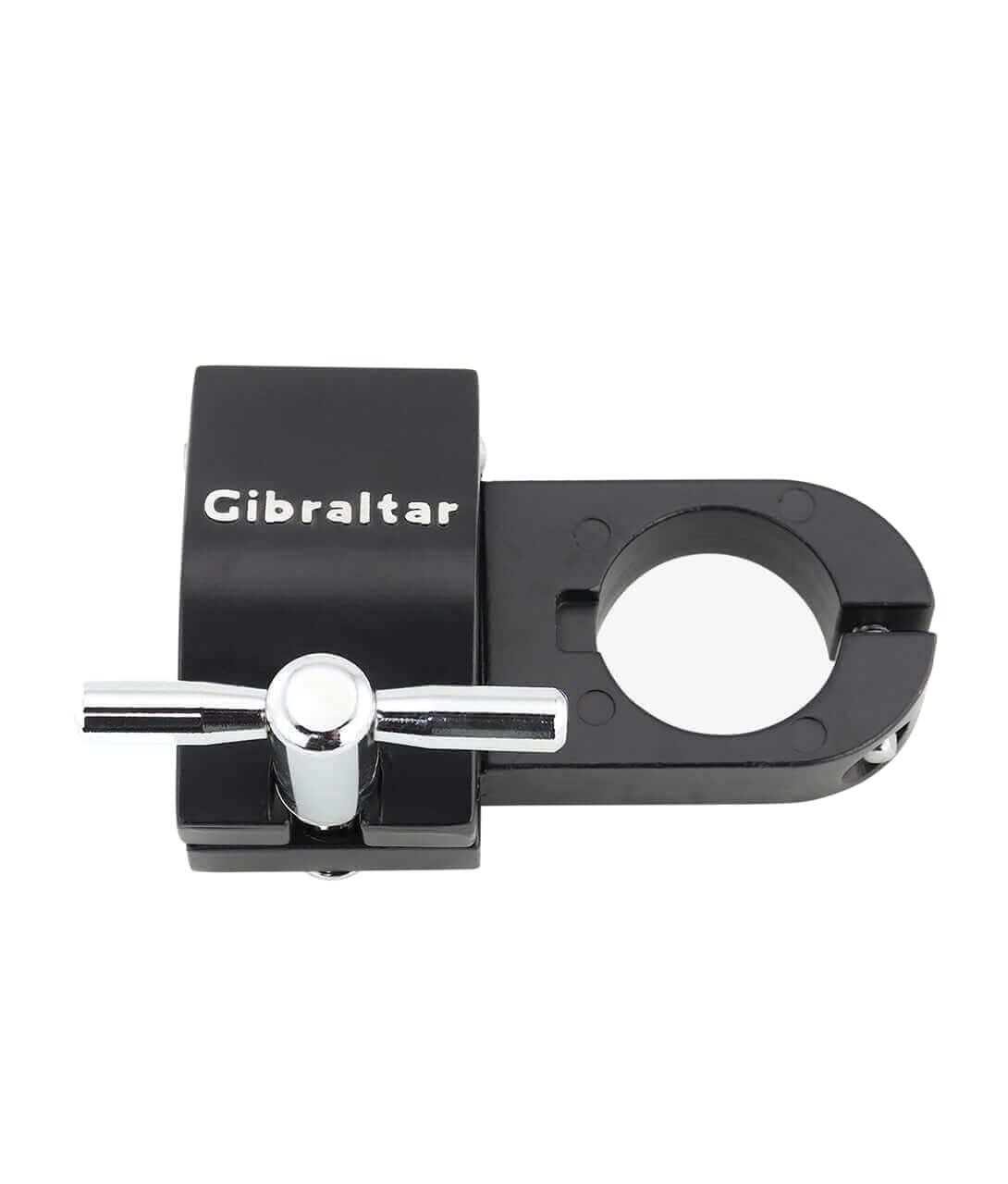 Angle. Gibraltar Hardware - Road Series 1.5" Stackable Inline Drum Rack Clamp, Adjustable 180-Degree Pivot for Horizontal & Vertical Bar Connection.