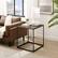 Alt View 12. Walker Edison - Modern Parquet Square Side Table - Parquet Veneer.