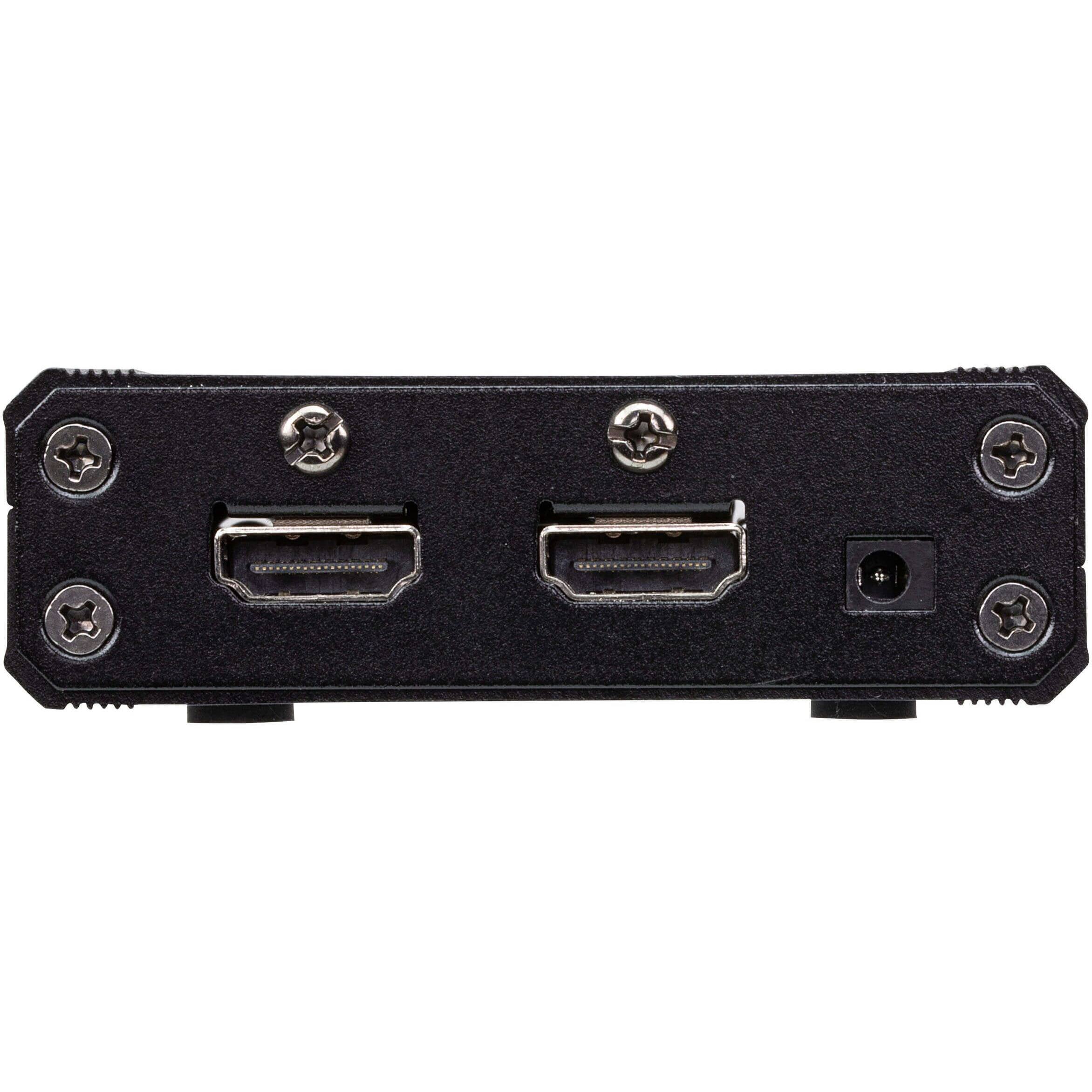 Left. Aten Technology - 3-Port True 4K HDMI Switch (VS381B) - Black.