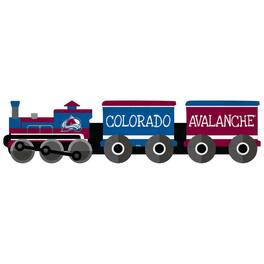Fan Creations - Colorado Avalanche 6'' x 24'' Train Cutout Sign - Multicolor