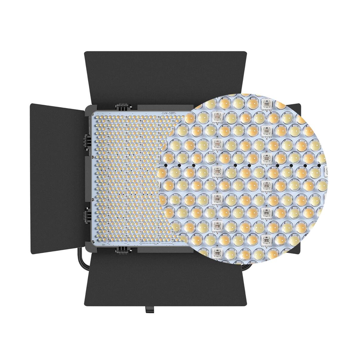 Alt View 3. GVM - GVM 50RS 50W Bi-Color RGB Studio Soft LED Panel 3-Light Kit.