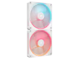 CORSAIR - iCUE LINK LX140-R RGB 140mm PWM Reverse Fan Kit - Dual Light Loops, Magnetic Bearing - White