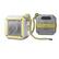 Angle. Nautica - Nautica S100 Bluetooth Portable Speaker, Waterproof Wireless Speaker, Loud Sound, Clear Audio, 15-Hour Playtime - Gray-Yellow.