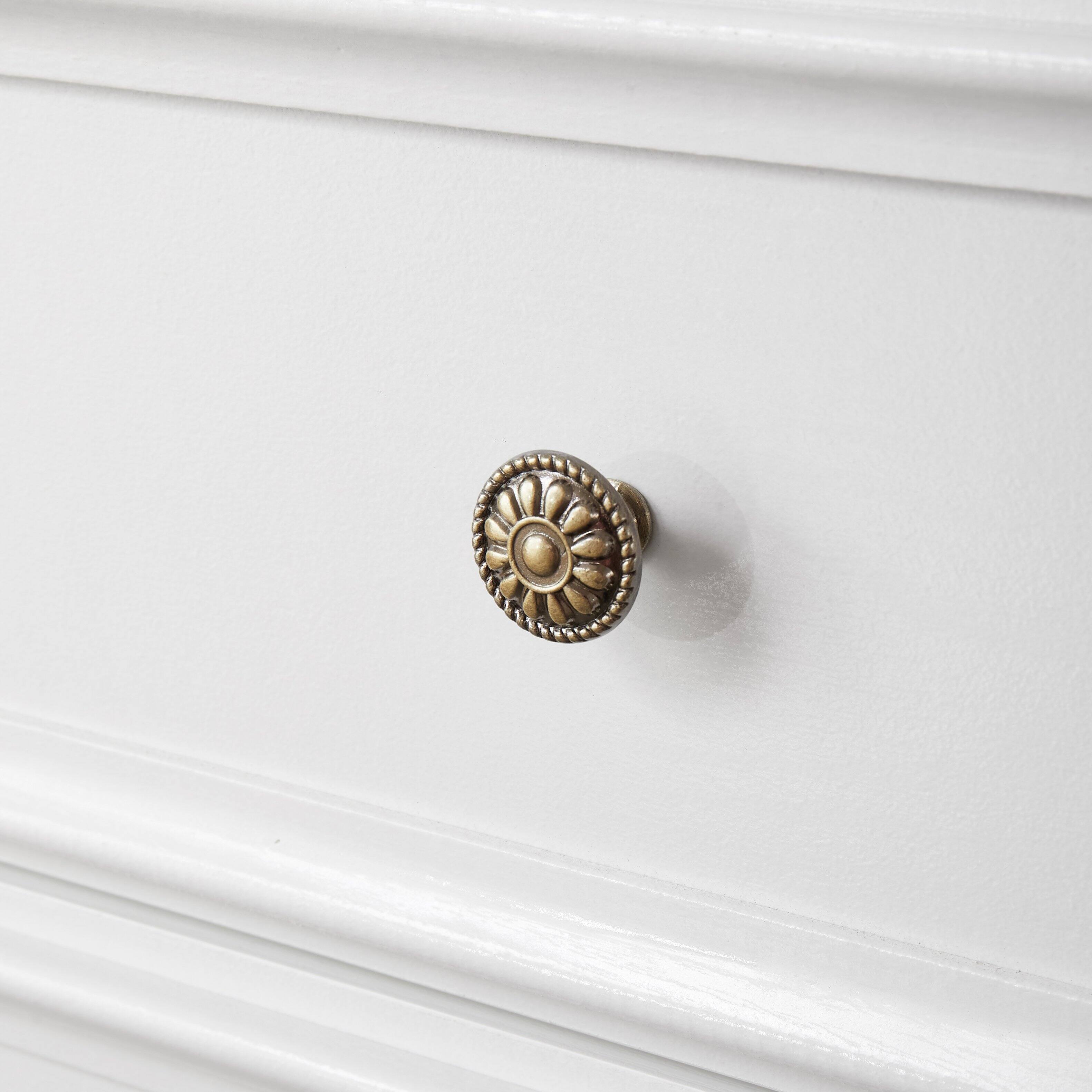 Alt View 7. GOODSILO - 5 Drawer Dresser - Modern Chest of Drawers for Bedroom, Living Room, Closet Storage - White.