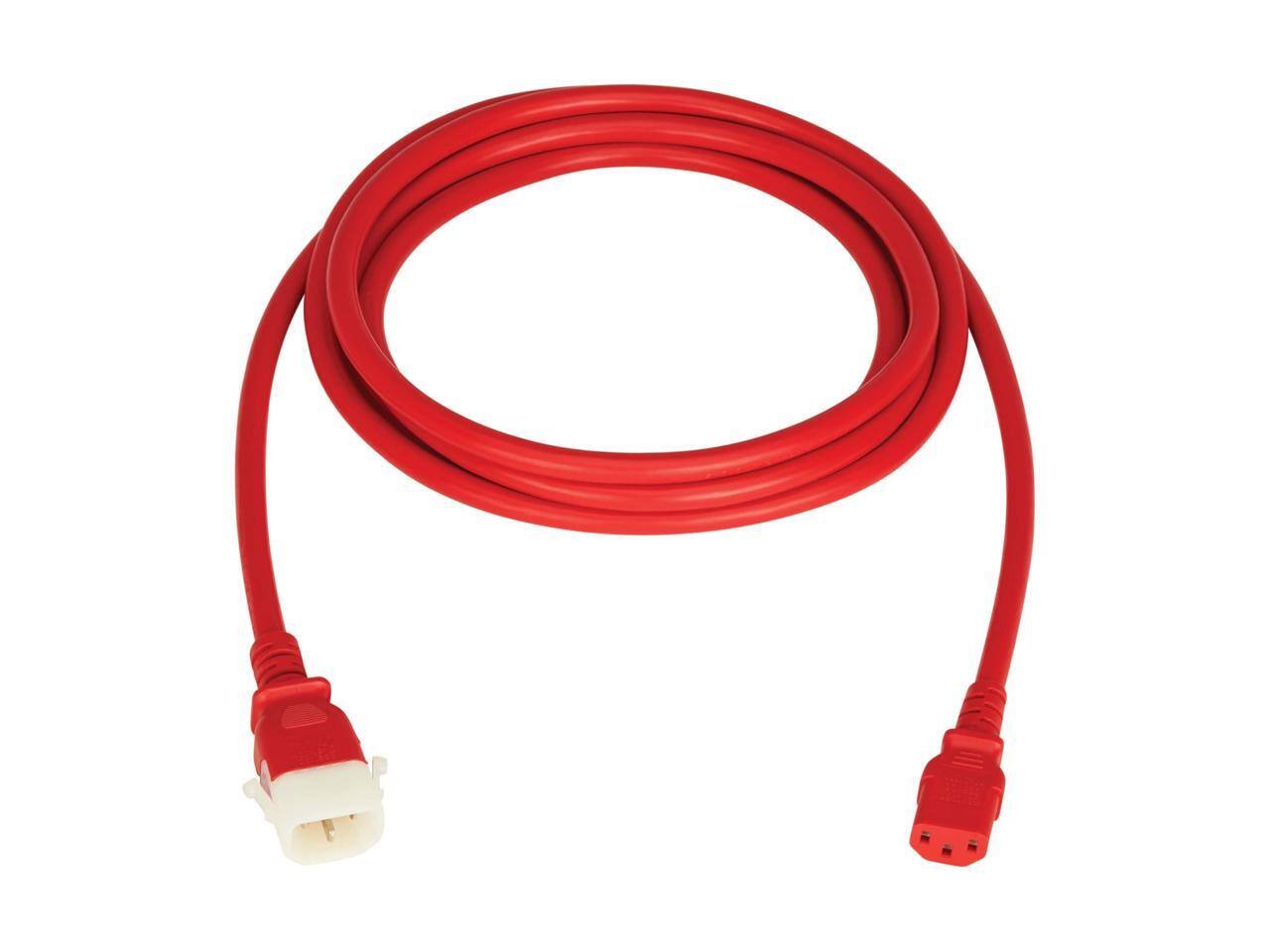 Alt View 1. Eaton - Eaton Tripp Lite 6ft PDU Power Cords C13 to P-Lock C14 Heavy-Duty 15A Red 6 Pack - Red.