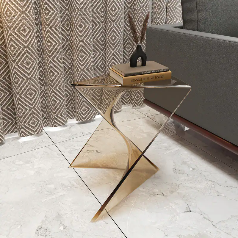 Triangular Fire Table LeisureMod Randolph 15.75