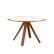 Left. Walker Edison - Mid-Century Modern Minimalist Round Dining Table - White.
