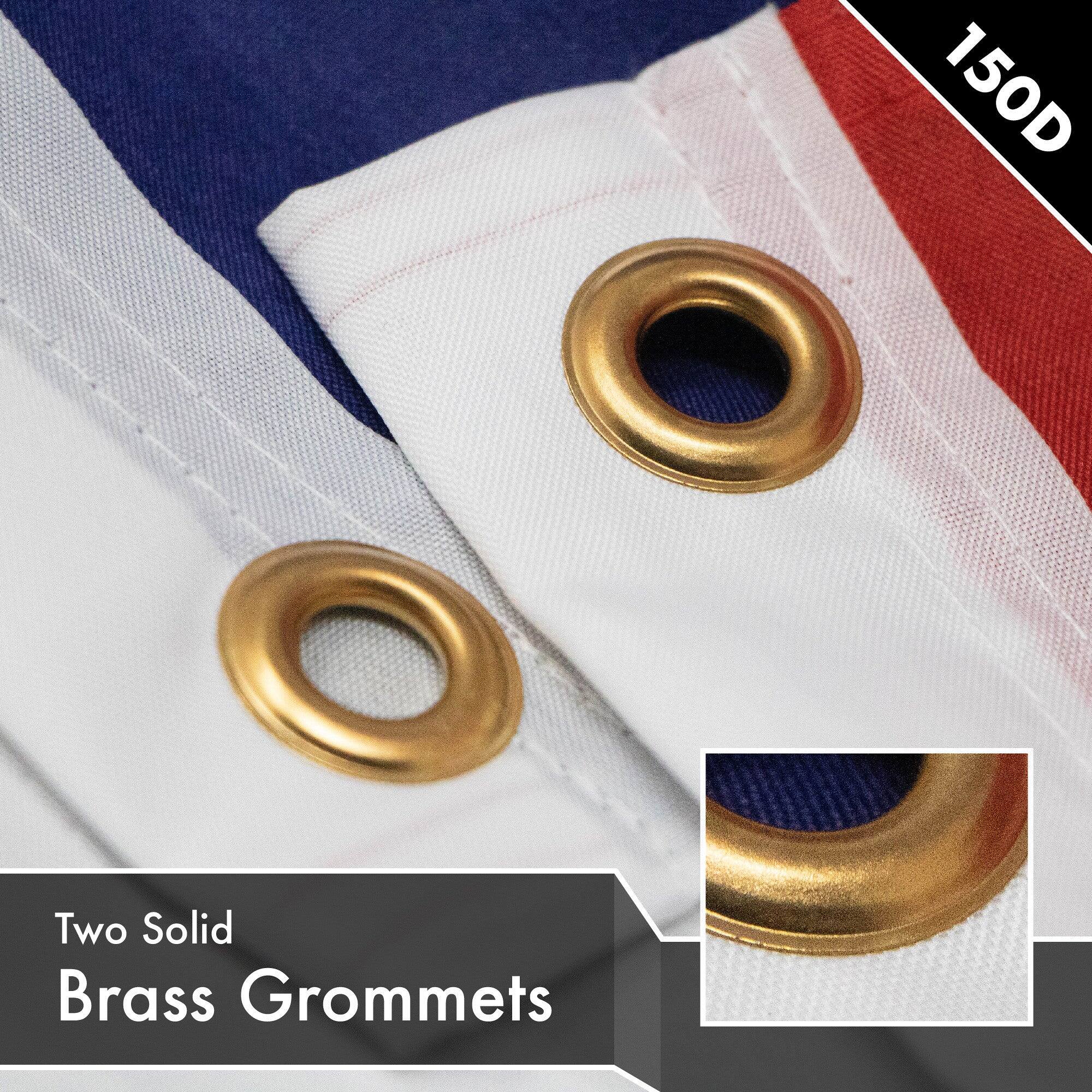 150D  
Two Solid Brass Grommets
