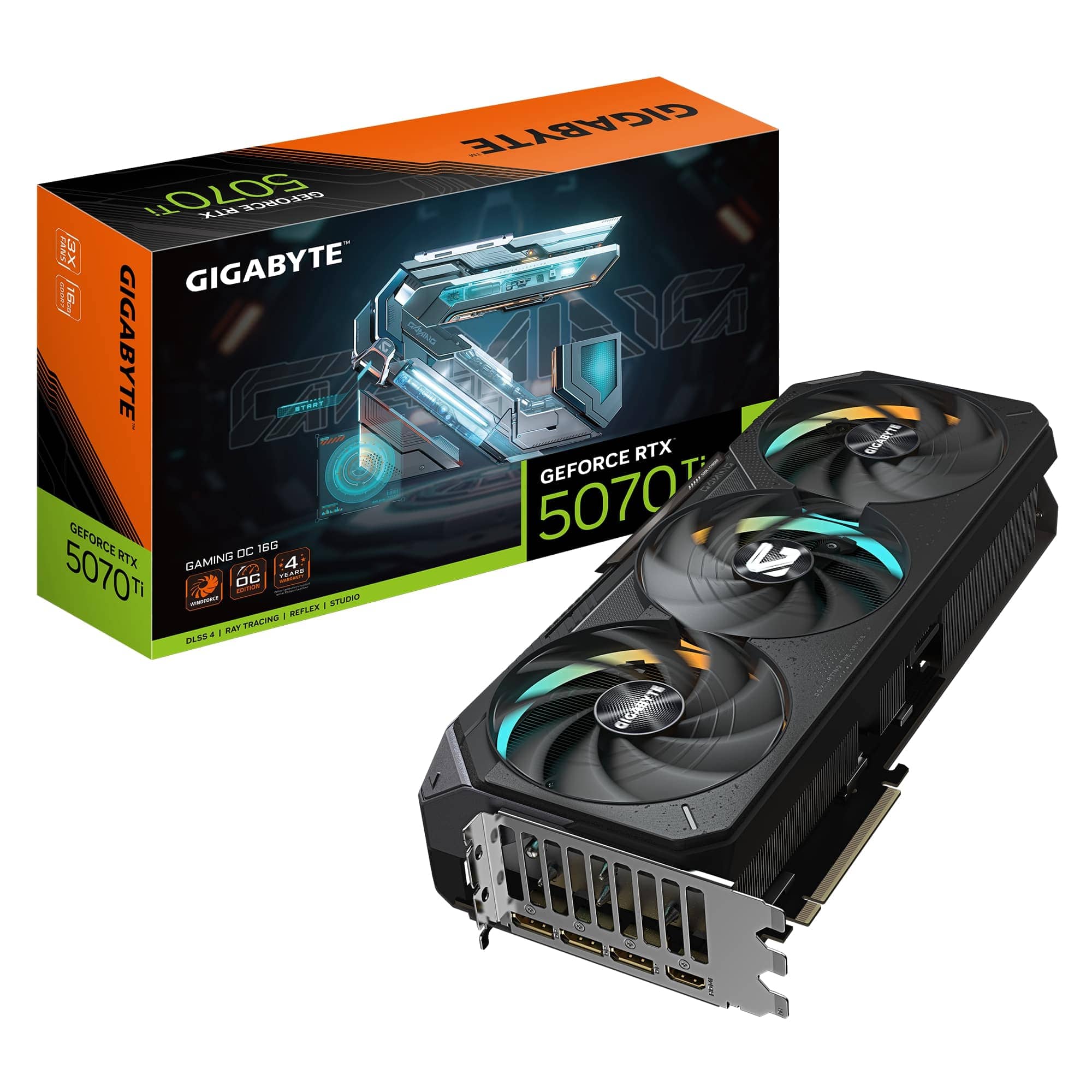 GIGABYTE GeForce RTX 5070 Ti 本体 GIGABYTE NVIDIA GeForce RTX 5070 Ti GAMING OC 16G GDDR7 PCI