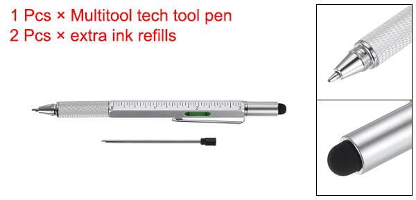 1 Pcs x Multitool tech tool pen  
2 Pcs x extra ink refills