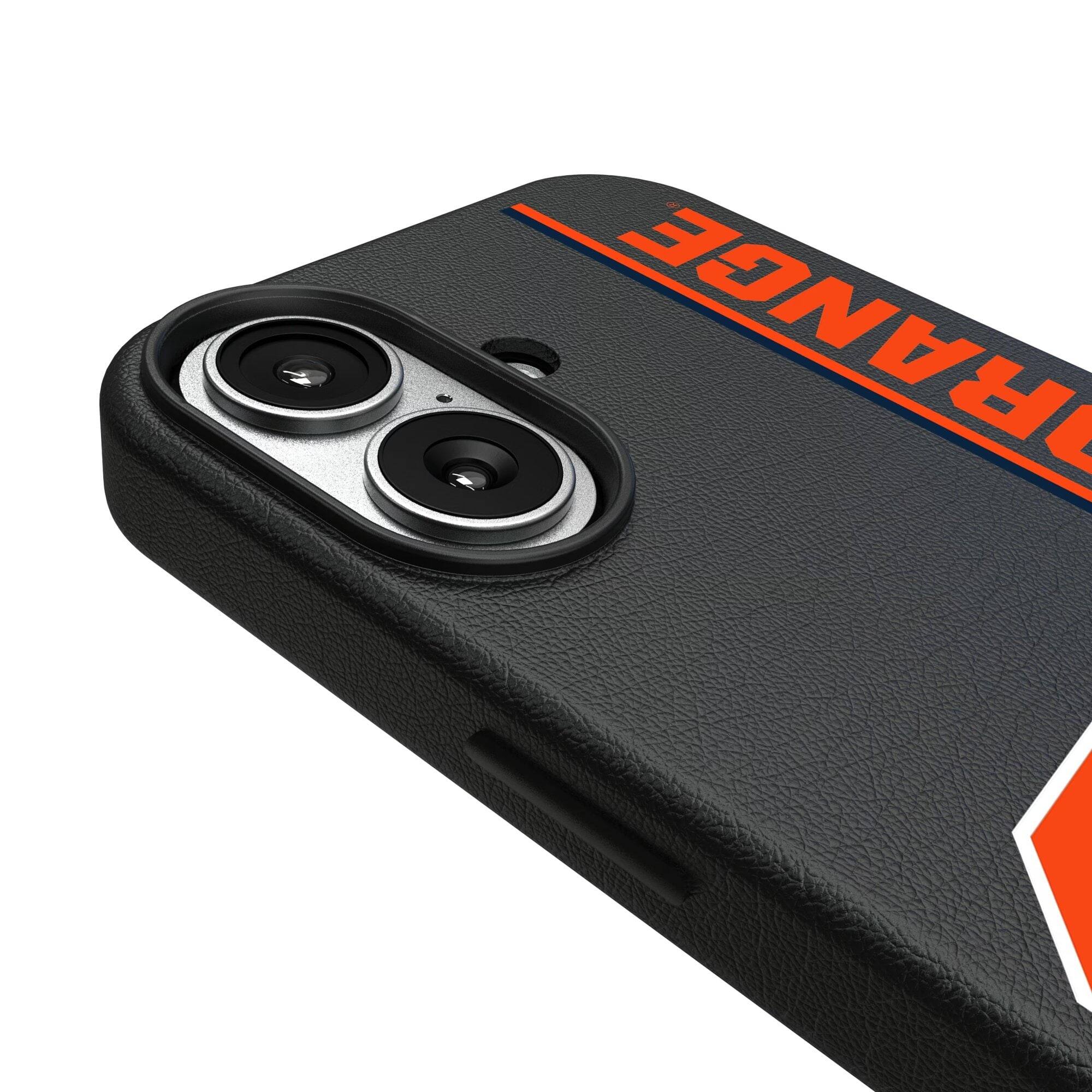 Alt View 2. Keyscaper - Syracuse Orange iPhone Magnetic Bump Case - 15 - Black.