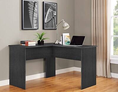 Alt View 1. Easy 2 Go - Easy 2 Go 48"W Corner Computer Desk, Gray (WE-OF-0152G) - Gray.