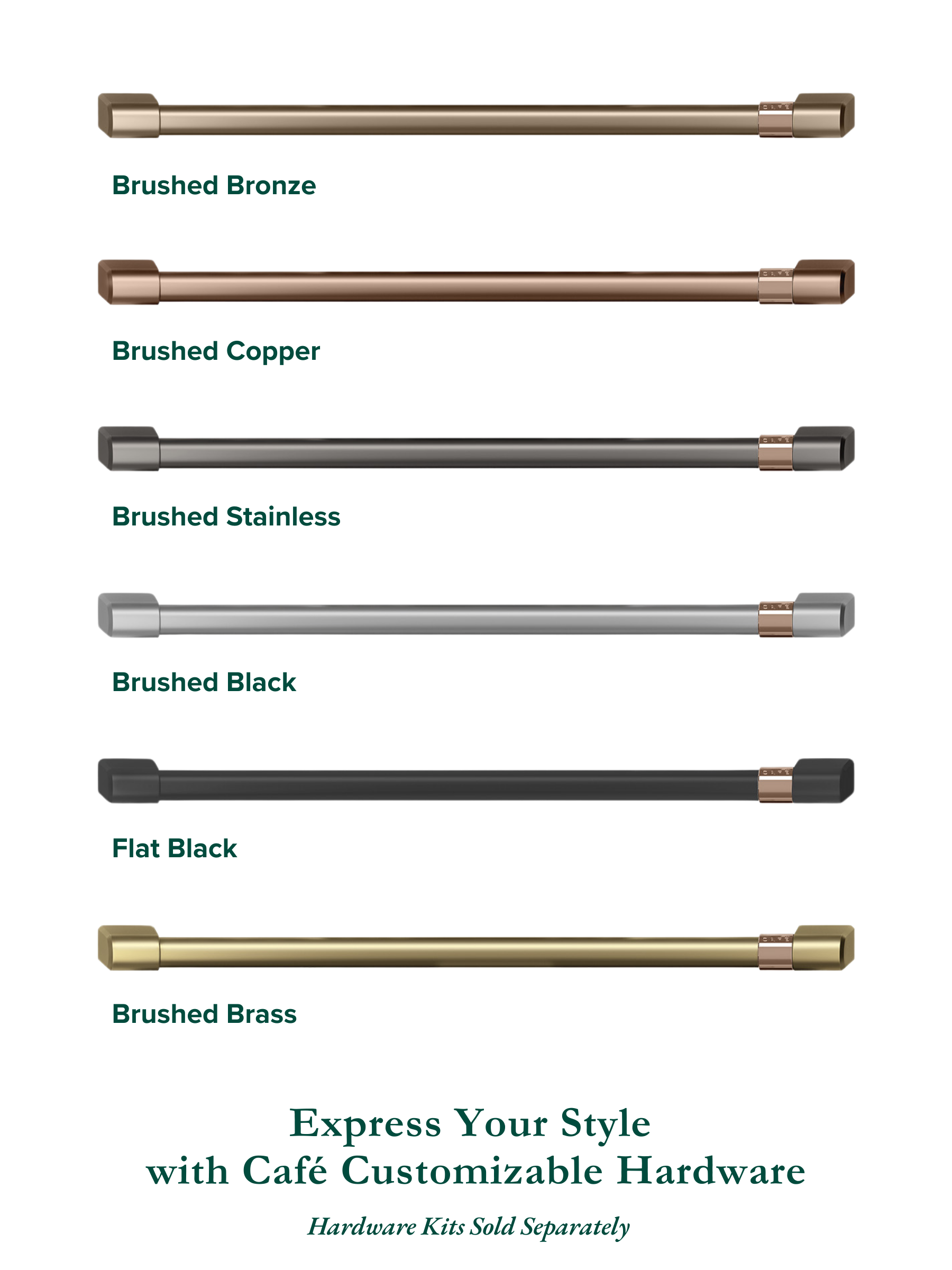 Express Your Style with Cafe Customizable Hardware.