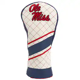 Team Golf - Ole Miss Rebels Striped Quilted Fairway Headcover - Multicolor