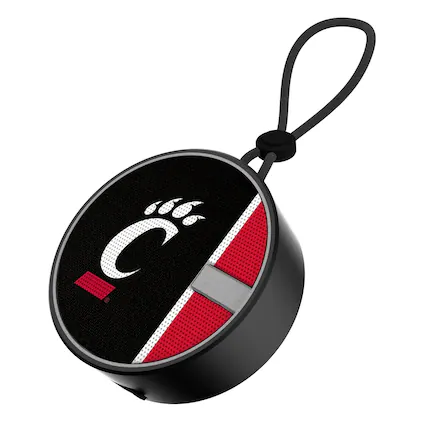 Front. Keyscaper - Cincinnati Bearcats Logo Waterproof Bluetooth Speaker - Multicolor.
