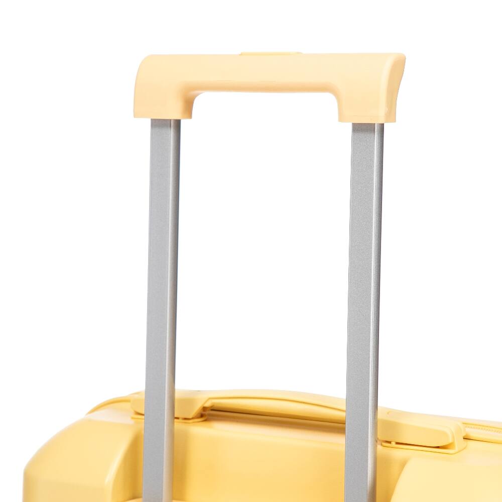 Alt View 2. Ropilly - Ropilly 2 Piece Luggage Set 20 Inch Carry On Suitcase 14 Inch Cosmetic Case Yellow - Yellow.