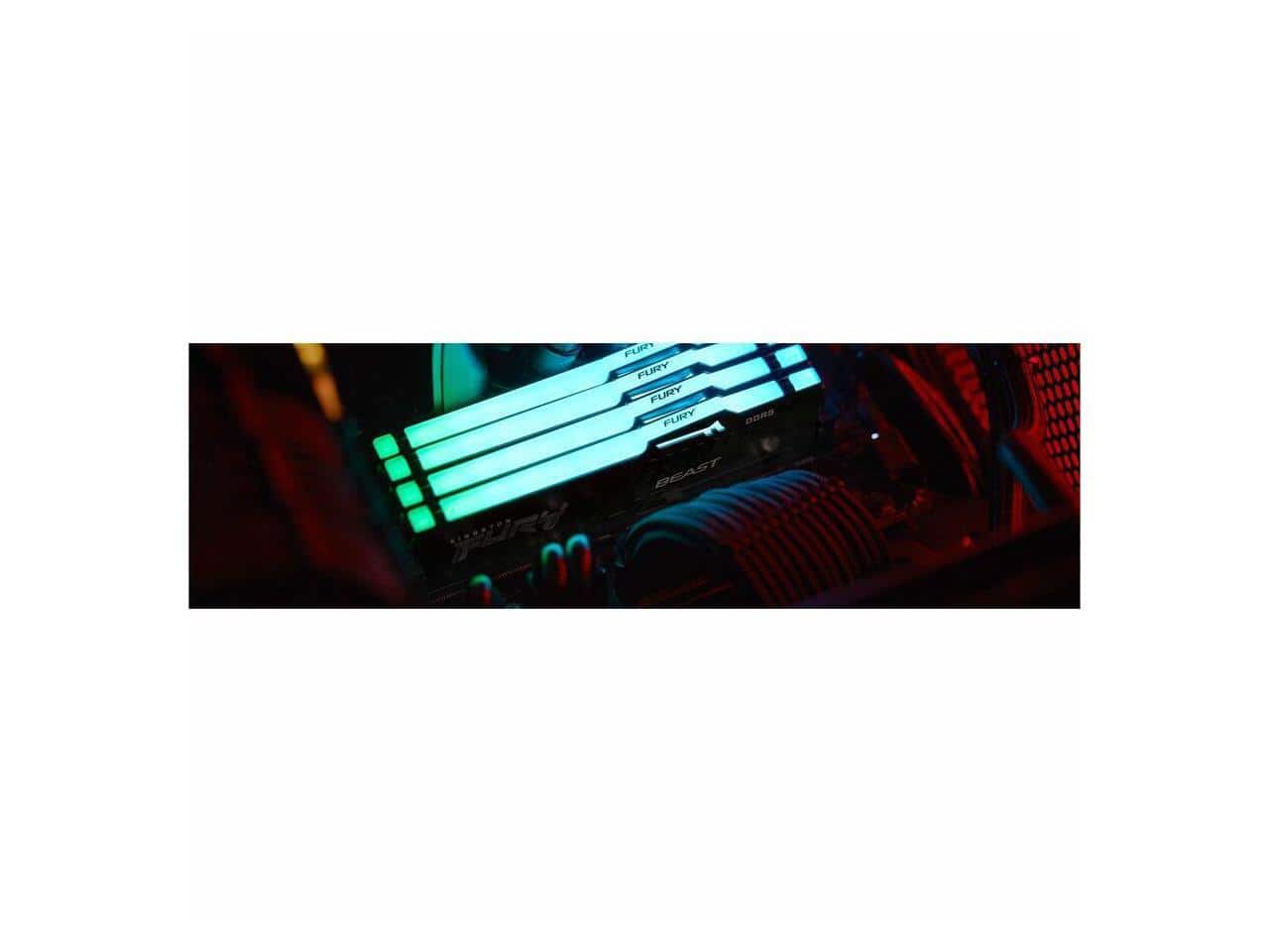 Kingston FURY Beast 128GB DDR5 5600 (2 x 64GB) Desktop RAM Black