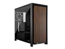 CORSAIR - FRAME 4000D WOOD RS Modular High Airflow Mid-Tower PC Case - Black & Walnut