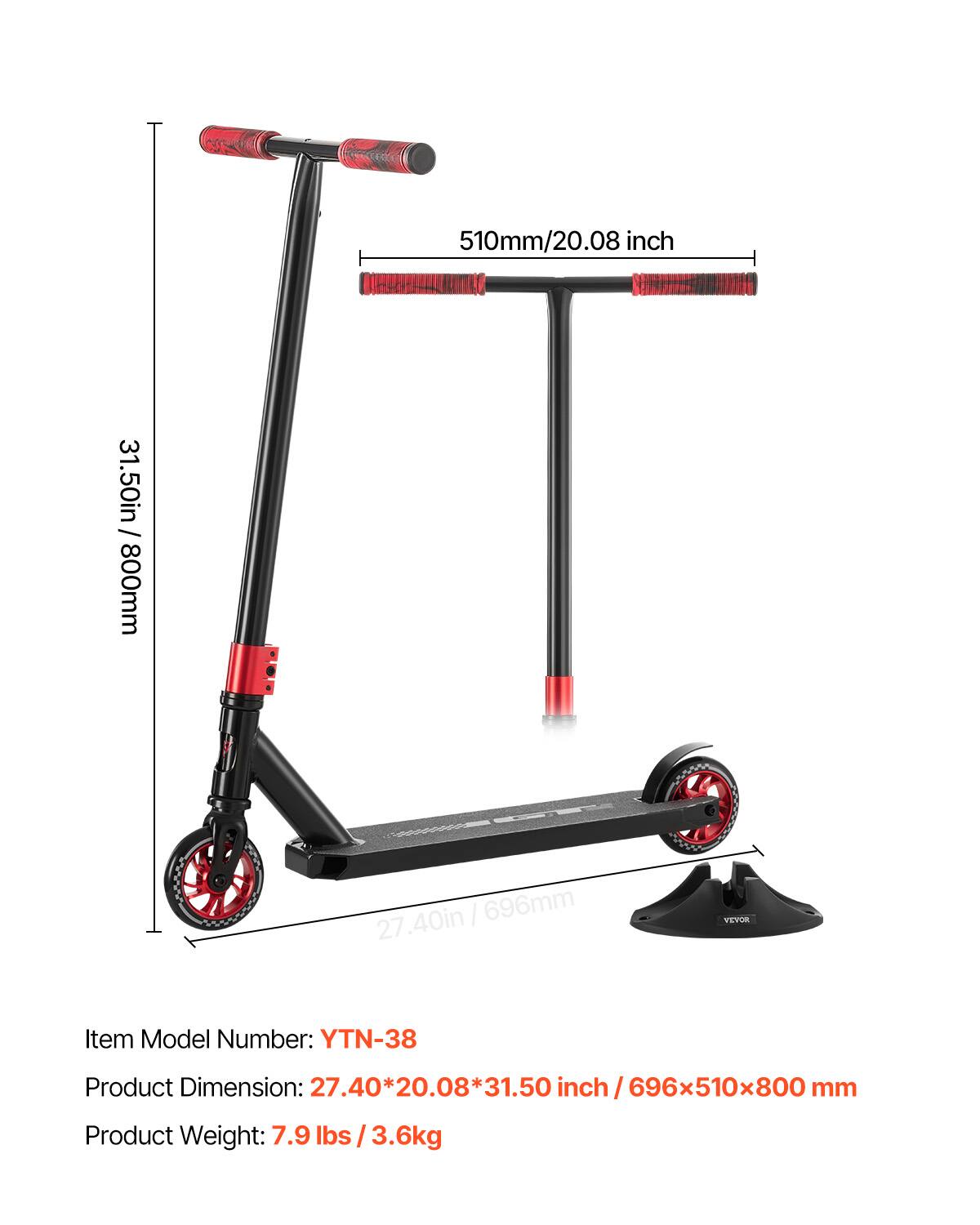 nkt♡ VEVOR Stunt Scooter, Pro Complete Trick Scooters for Kids Ages 11