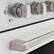 Alt View 5. ZLINE - 36 in. Wide 5 Elements 5.2 Cu.Ft. Paramount Freestanding Induction Range with Electric Oven in Satin Steel w/ white Door - Matte White.