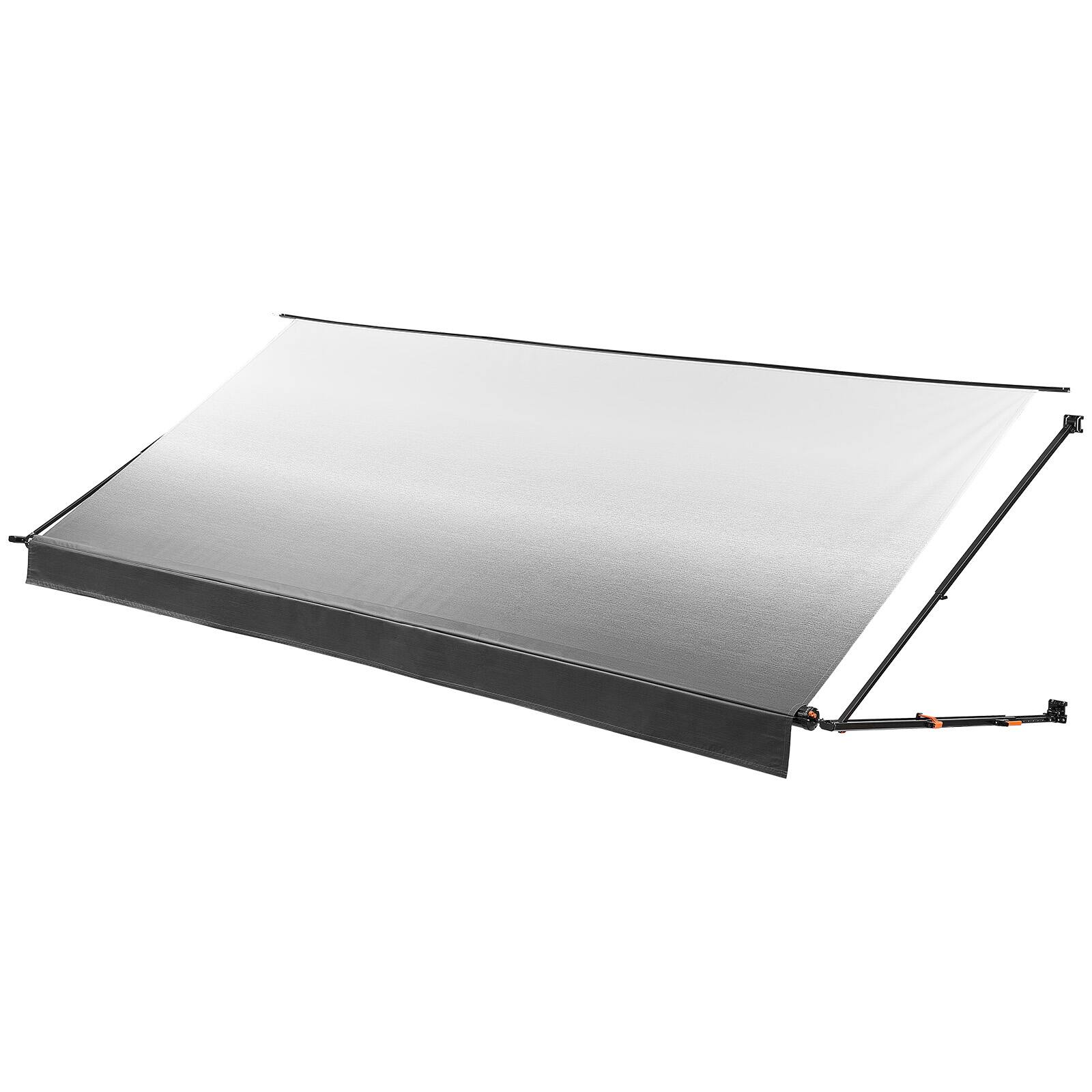 Alt View 5. VEVOR - Manual RV Awning Complete Kit, 18.12FT Retractable RV Awning with Aluminum Alloy Frame & Waterproof PVC Fabric - Gradient Black.