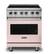Front. Viking - 5 Series 30" Wide Freestanding Electric Range - Blush.