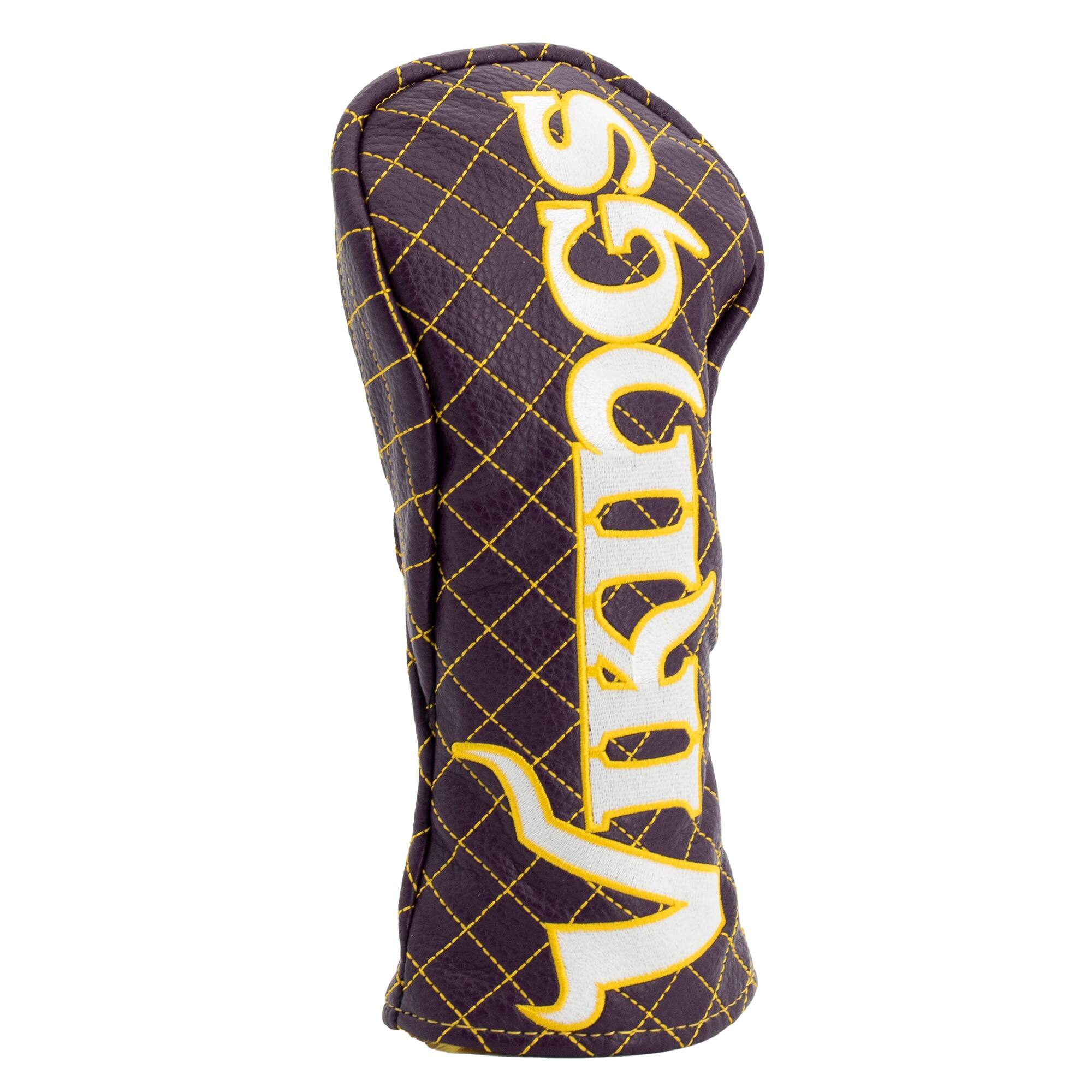 Alt View 2. Team Golf - Minnesota Vikings Quilted Fairway Headcover - Multicolor.