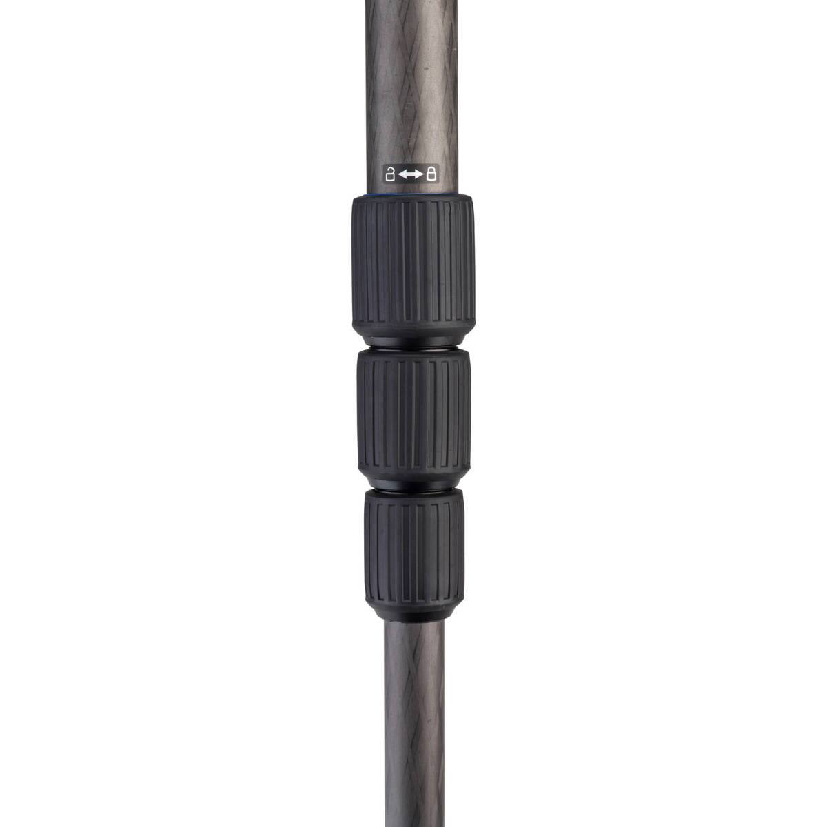 Alt View 6. Benro - Benro Mach3 TMA38CL Series 3 4-Section 9X Carbon Fiber Long Tripod.