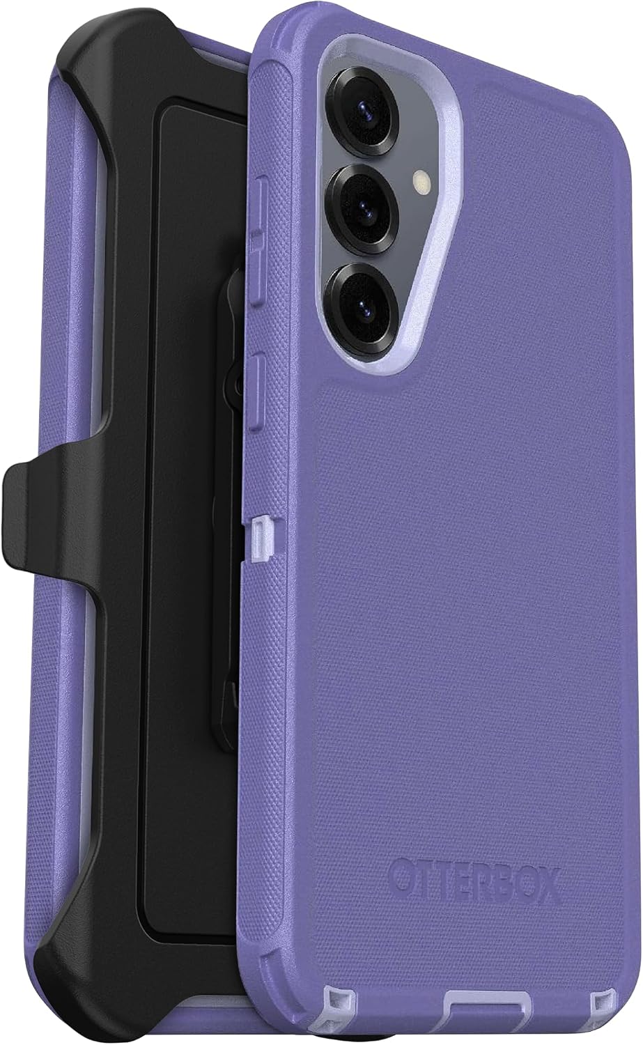 Front. OtterBox - OtterBox Galaxy S25+ & Galaxy S24+ (Only) - Defender Series Case - Holster Clip Included - Rugged & Durable - Mountain Majesty (Purple).