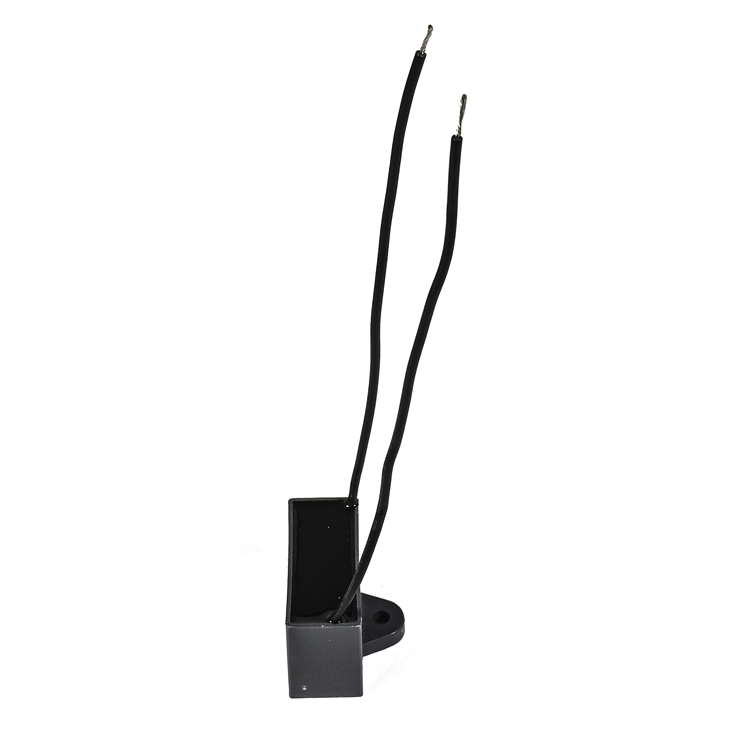 Left. HQRP - 15 uF Ceiling Fan Capacitor 2-Wire 250 VAC Replacement for Hampton Bay CBB61 UL Listed.