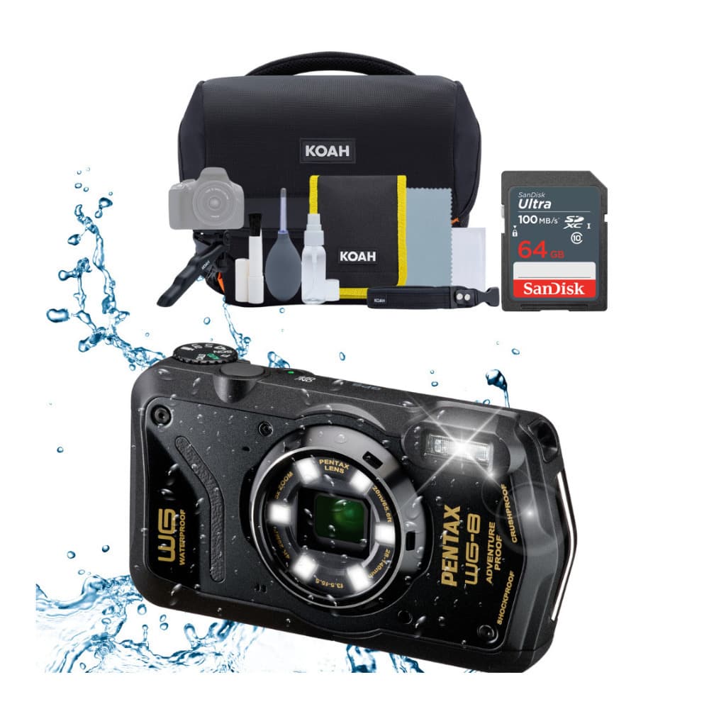 PENTAX - WG-8 Black Bundle