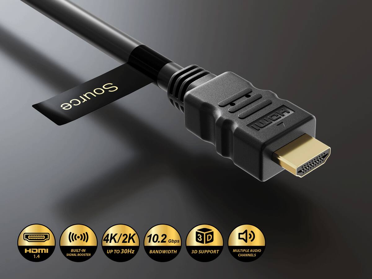 Source PE IUCH MEEE HDMI 1.4 4K/2K 10.2 Gbps BUILT-IN UP TO 30Hz BANDWIDTH SIGNAL BOOSTER 3D 3D SUPPORT MULTIPLE AUDIO CHANNELS