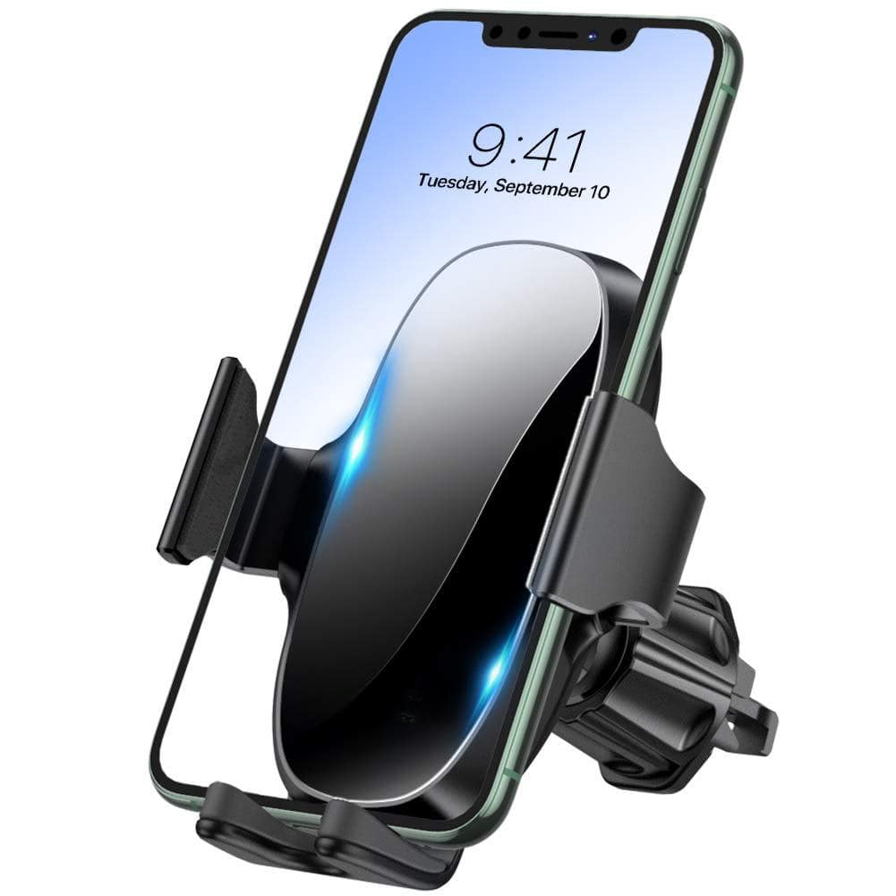 Stylel Star - Phone Holders For Your Car With Metal Hook Clip Air Vent Cell Stand Mount Universal Automobile Cradle Gps Fit Android - Black