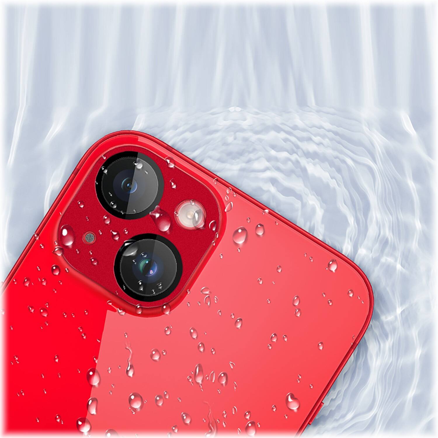 Alt View 13. SaharaCase - ZeroDamage Camera Lens Protector for Apple iPhone 14 and iPhone 14 Plus (2-Pack) - Red.