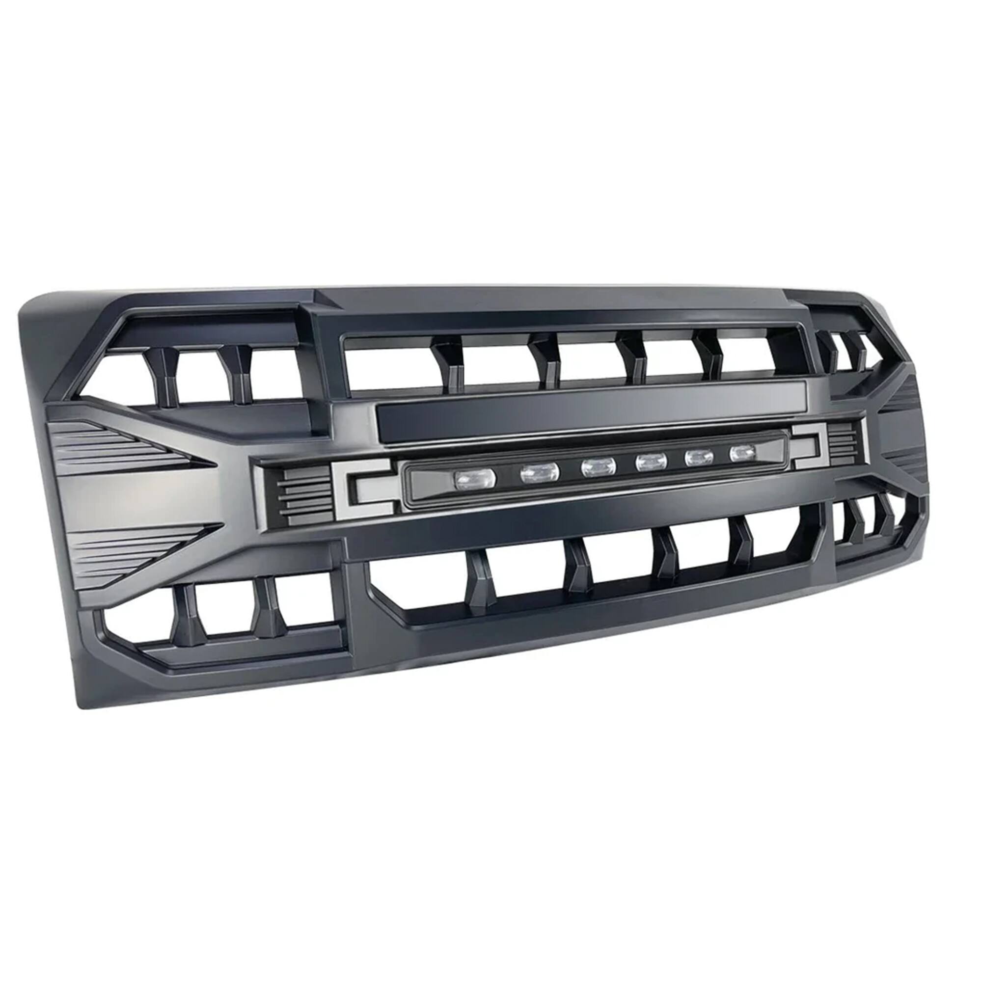 Alt View 3. AMERICAN MODIFIED - AMERICAN MODIFIED Armor Grille with Off Road Lights for 2009-2014 Ford F150 - 09-14 F-150 (w/ Offroad LED).