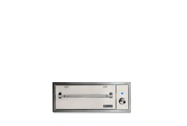 Front. Lynx - 30" Lynx Pro Warming Drawer - Glacier.