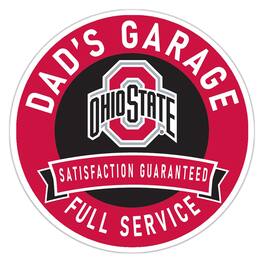 Fan Creations - Ohio State Buckeyes 16" Dad's Garage Wood Sign - Multicolor
