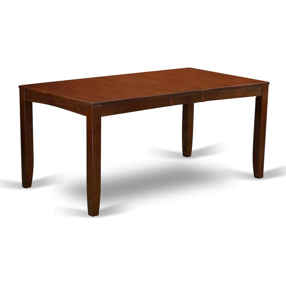 Alt View 2. FurniFact - Espresso Kitchen Table and Chairs Set, 7 Pc Dining Table Set for 6 - Espresso.